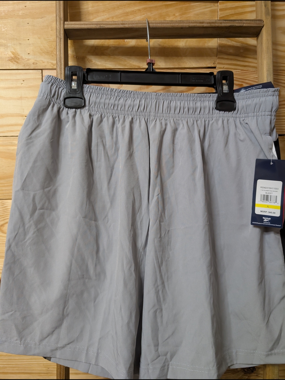 Reebok Gray Men’s Athletic Shorts